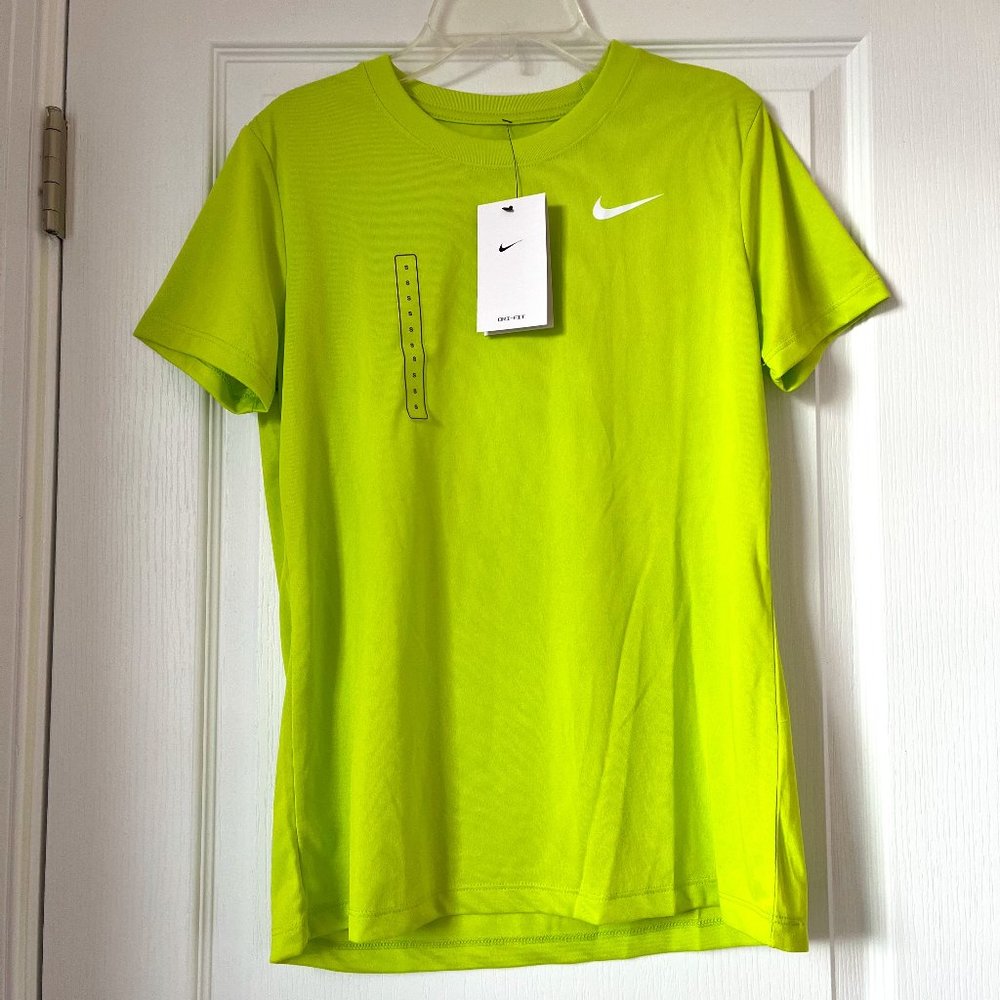New Women's Nike Dri-Fit Training Tee Green Size S